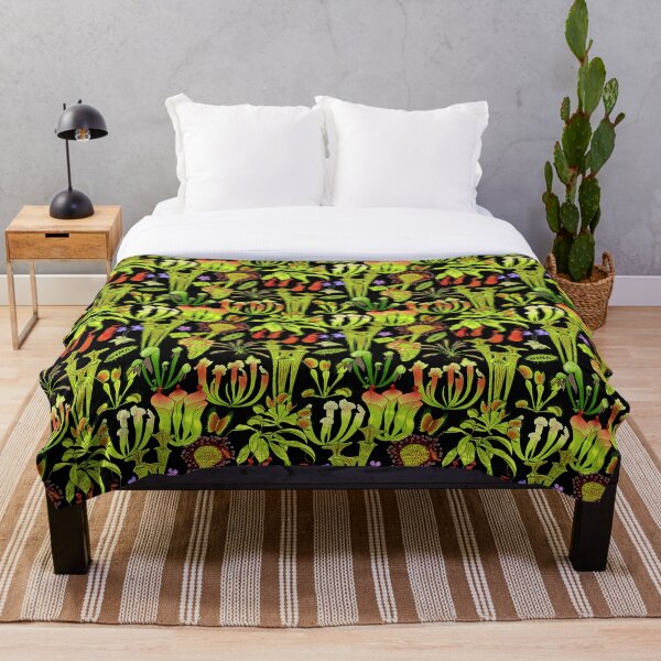 Item preview, Carnivorous plants - black designed and sold by RobskiArt.