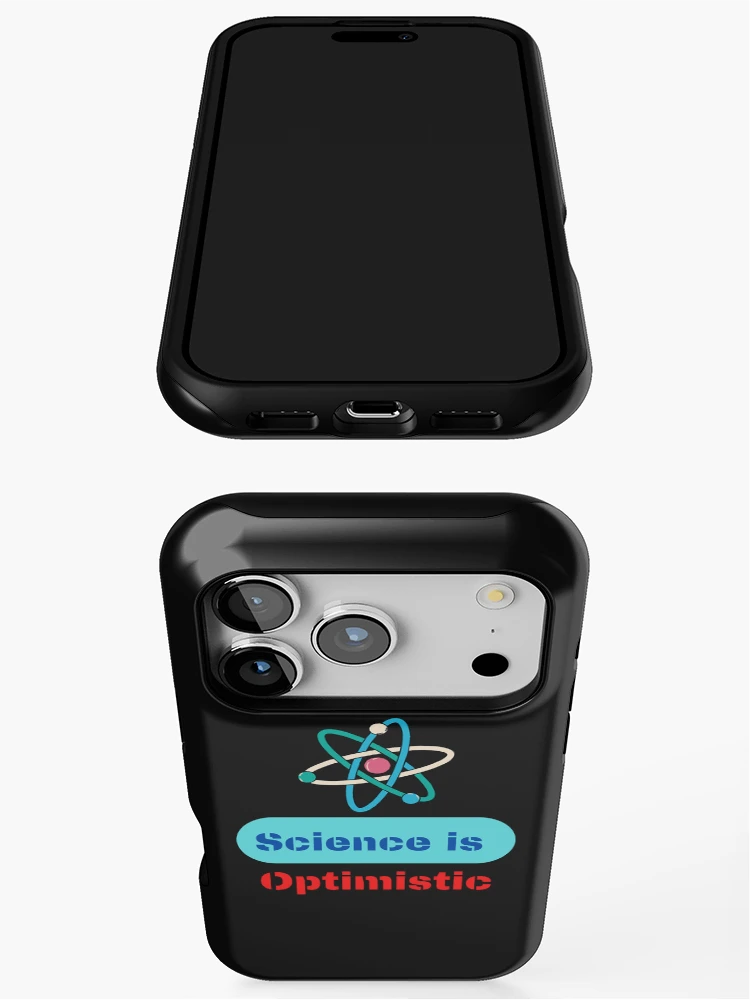 Thumbnail 3 of 4, iPhone Case, Science is optimistic designed and sold by ProjectOfColor.
