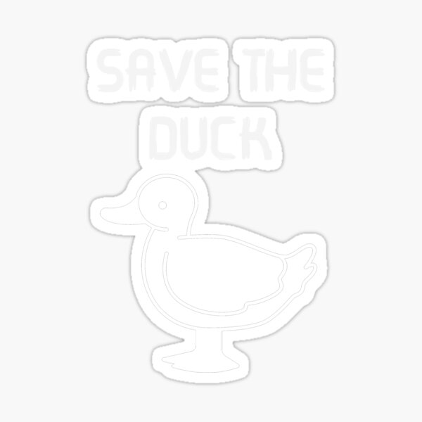 Duck, Duck, Gray Duck Sticker for Sale by emilywerfel