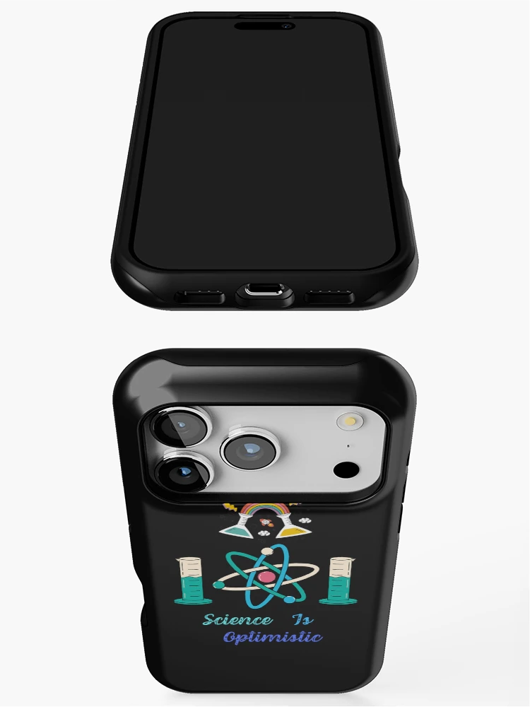 Thumbnail 3 of 4, iPhone Case, Science is optimistic designed and sold by ProjectOfColor.
