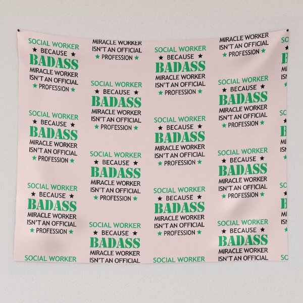 Item preview, Social Worker  Surprise Birthday Badass Miracle Worker  designed and sold by smily-tees.