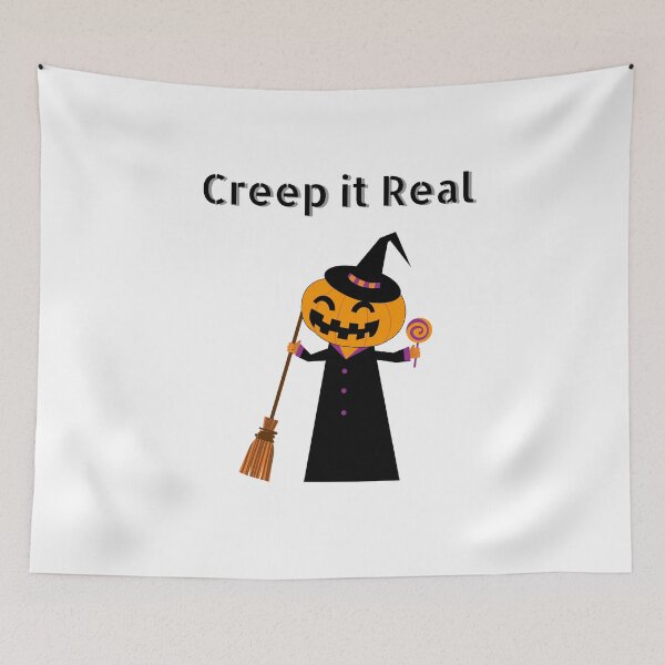 Item preview, Retro Halloween Creep It Real Graphic designed and sold by Fashionunic7.