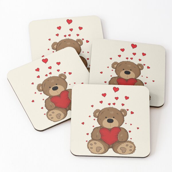 Item preview, Brown Teddy Bear with Love designed and sold by BuBuchi.