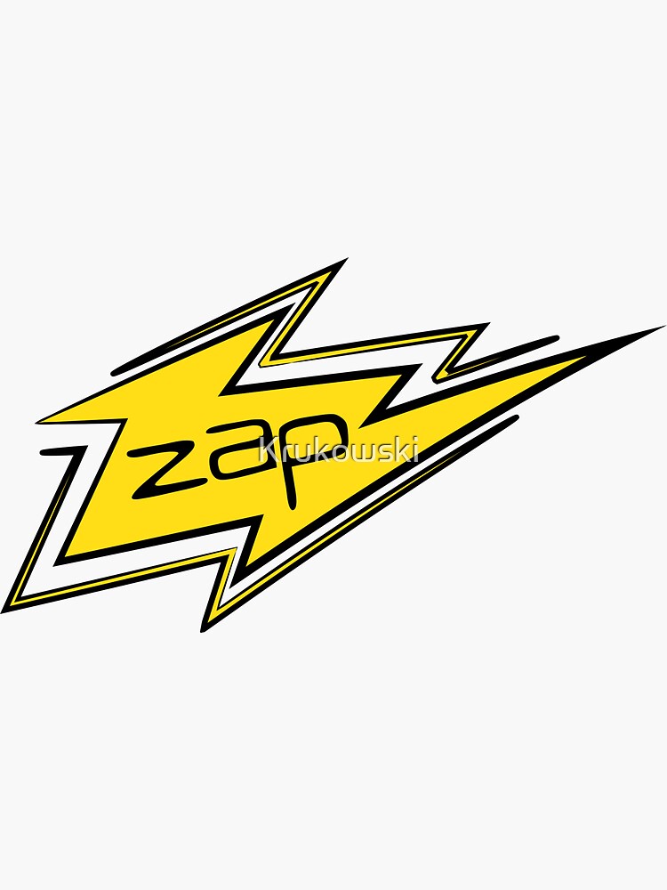 "Lightning Zap Electrifying Comic Effect" Sticker for Sale by Krukowski