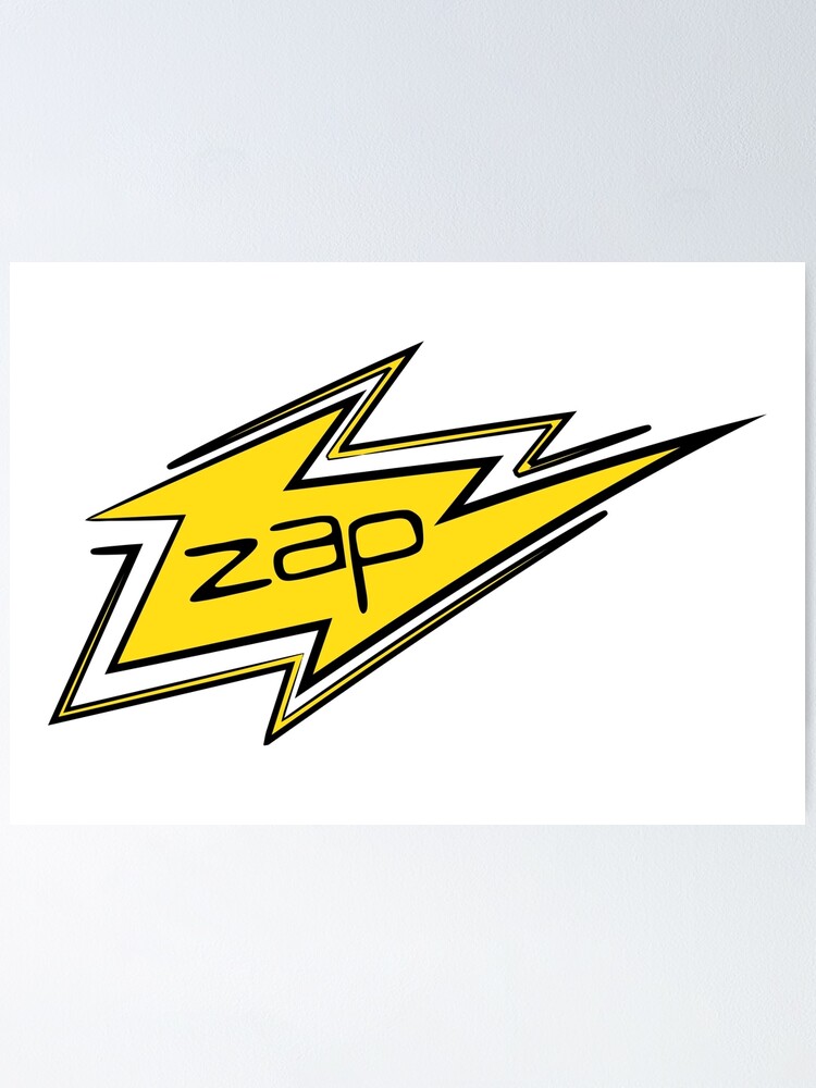 "Lightning Zap Electrifying Comic Effect" Poster by Krukowski Redbubble