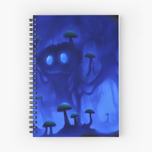 Item preview, Tree-monster in a mushroom forest XIII blue designed and sold by BrachiaST.