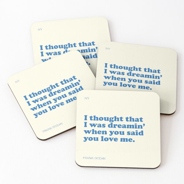 Item preview, Frank Ocean Ivy Lyrics designed and sold by wordsandpalette.