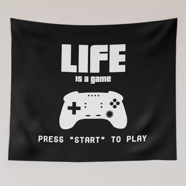 Item preview, Life is a game, press start to play controller designed and sold by EnzoVectorism.