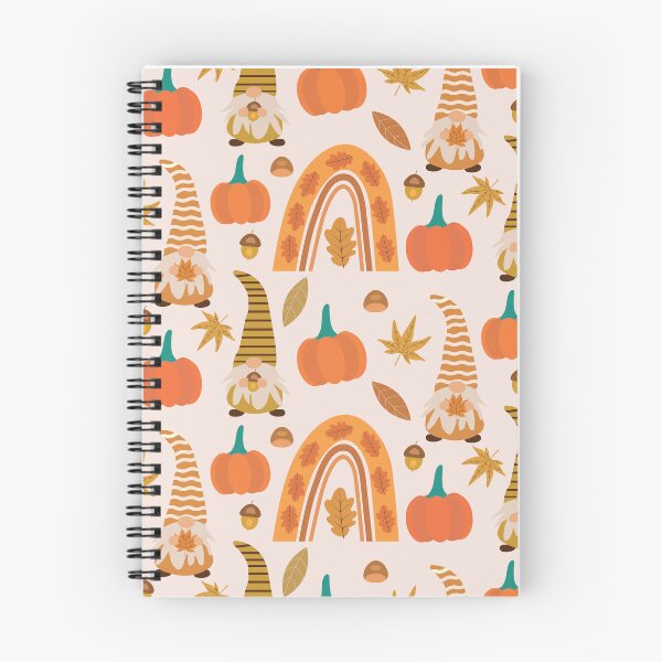Item preview, Fall  Gnomes with boho rainbow, pumpkins and autumn leaves  pattern  designed and sold by Yasminepatterns .