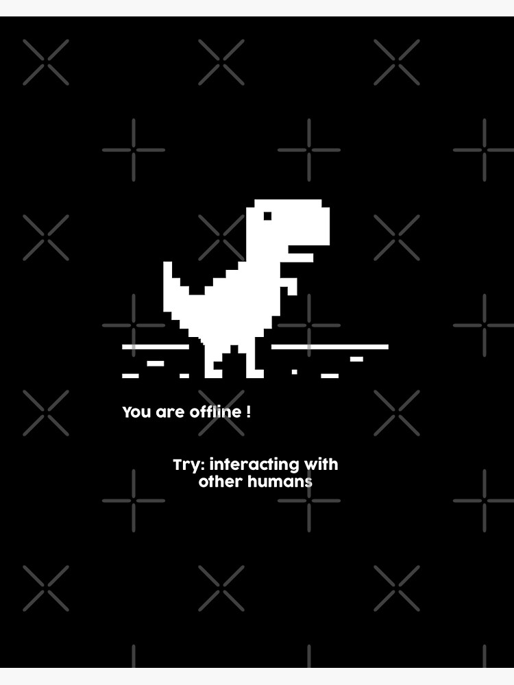 Dino Runner Art Board Print for Sale by denisn