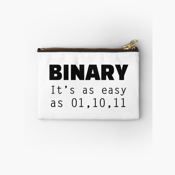 Item preview, Binary - It's as easy as 01,10,11 - Funny Programming Jokes - Light Color designed and sold by Programming Jokes.