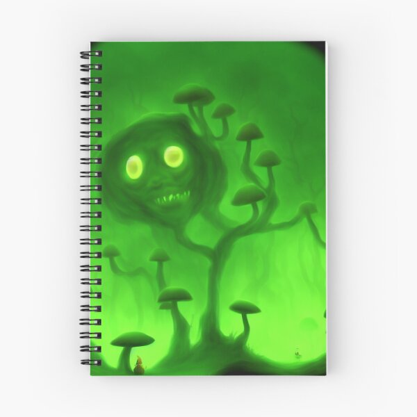 Item preview, Tree-monster in a mushroom forest XV green designed and sold by BrachiaST.