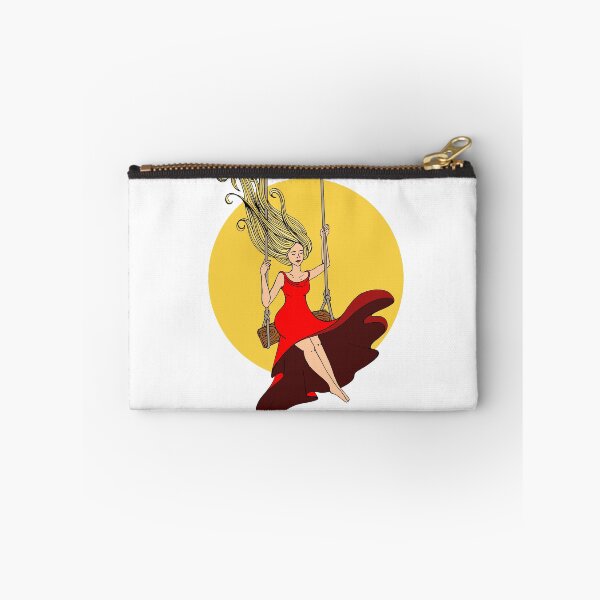 Item preview, girl swinging on a swing in a red dress designed and sold by KaterinaSan.