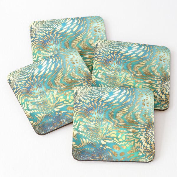 Item preview, Luxury Fire Turquoise Textures  designed and sold by TrendyGlitter.