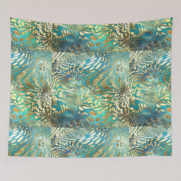 Item preview, Luxury Fire Turquoise Textures  designed and sold by TrendyGlitter.