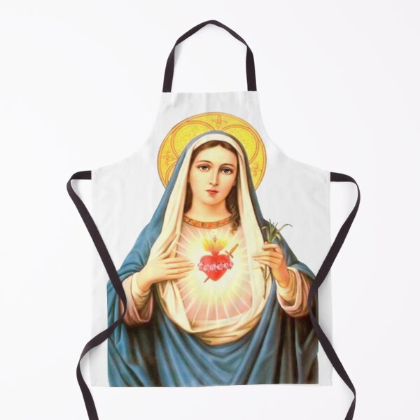 Item preview,  Mother Mary Sacred Heart Of Mary Holding Flower  .2. designed and sold by Rowena Jones.