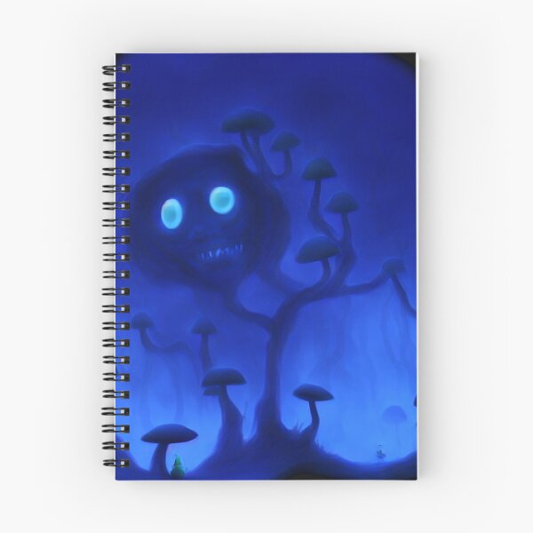 Item preview, Tree-monster in a mushroom forest XV blue designed and sold by BrachiaST.