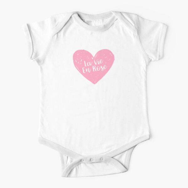 French quote Short Sleeve Baby One-Piece