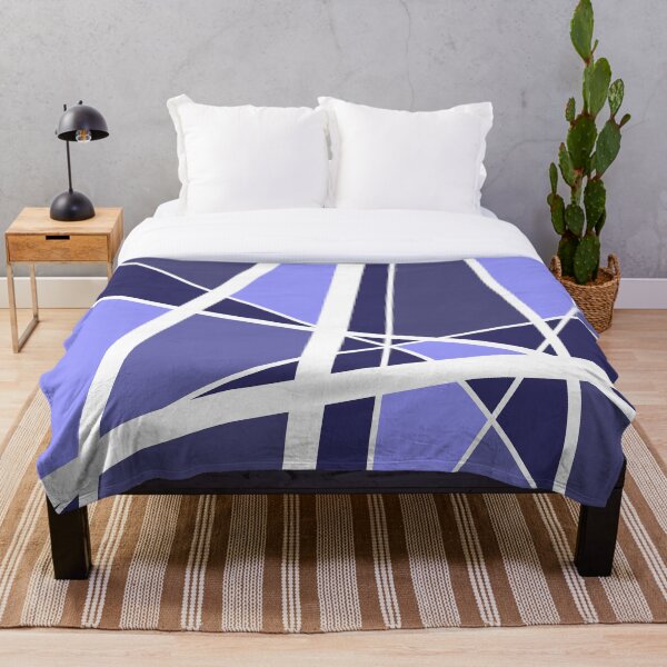 Item preview, Pattern lines with colorful triangles blue designed and sold by Graphic-Color.