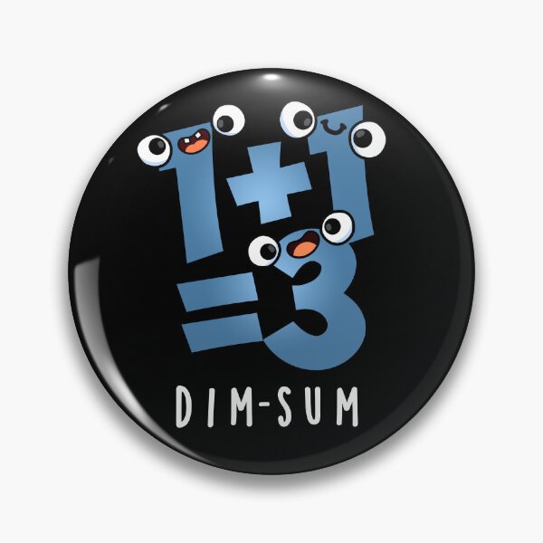 Item preview, Dim Sum Funny Math Food Puns (Dark BG) designed and sold by punnybone.