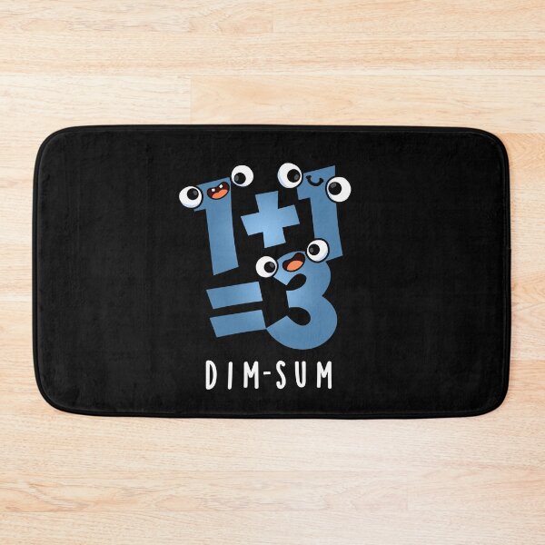 Item preview, Dim Sum Funny Math Food Puns (Dark BG) designed and sold by punnybone.