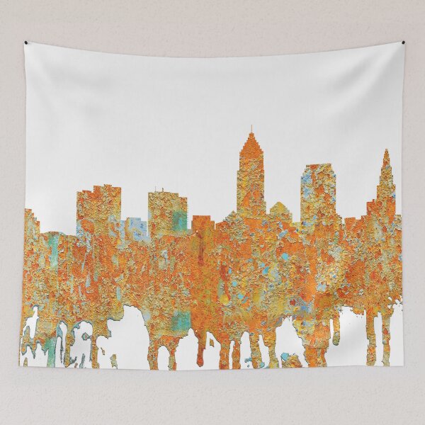 Item preview, Cleveland, Ohio Skyline - Rust designed and sold by Marlene Watson-Hall.