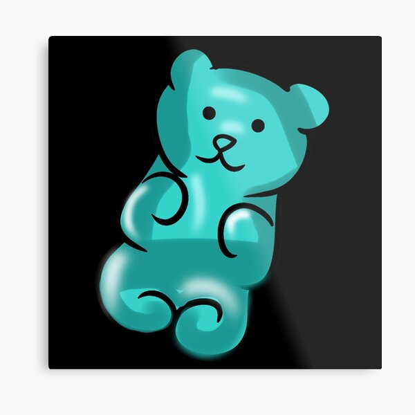 Cartoon Gummy Bear Metal Prints for Sale