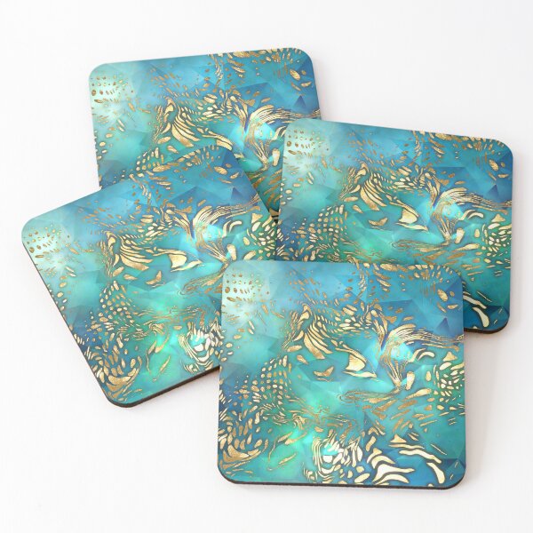 Item preview, Luxury Fire Turquoise Textures 1 designed and sold by TrendyGlitter.