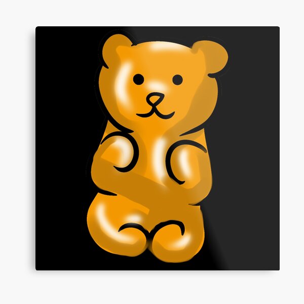 Cartoon Gummy Bear Metal Prints for Sale