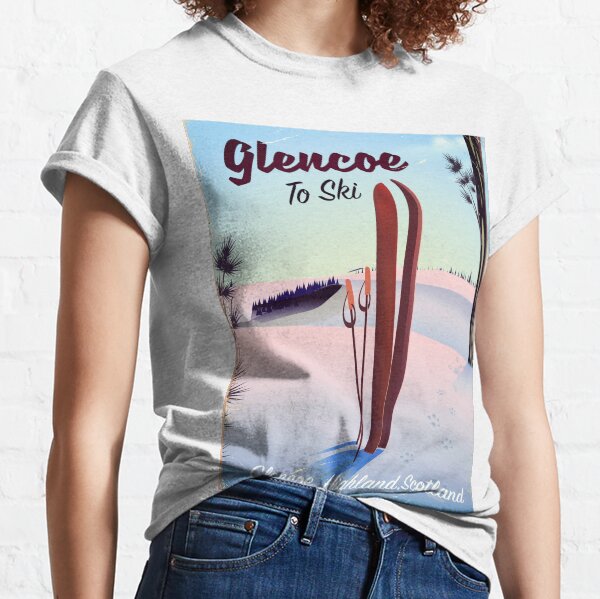 Glencoe To Ski travel poster Classic T-Shirt