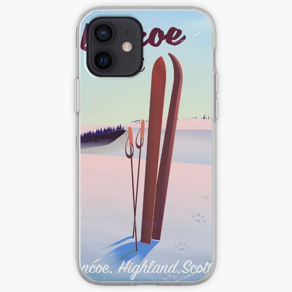 Glencoe To Ski travel poster iPhone Soft Case