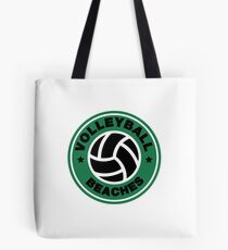 Volleyball Beaches Funny Coffee Distressed Funny Gift Tote Bag
