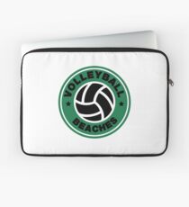 Volleyball Beaches Funny Coffee Distressed Funny Gift Laptop Sleeve