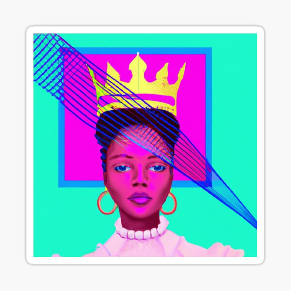 "Vaporwave Queen" Sticker for Sale by MiTurn Redbubble