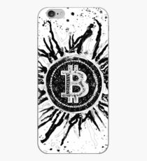 'Bitcoin Explosion'- Black and White iPhone Case