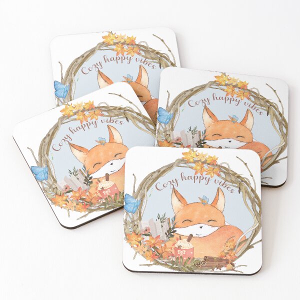 Item preview, Cute fox - reading cozy happy vibes designed and sold by liquorofwisdom.