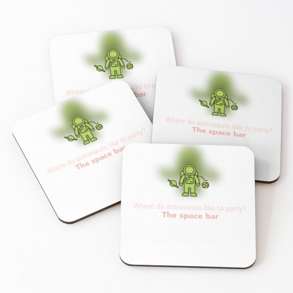 Item preview, Astronaut space bar joke designed and sold by Alexandra Designer.