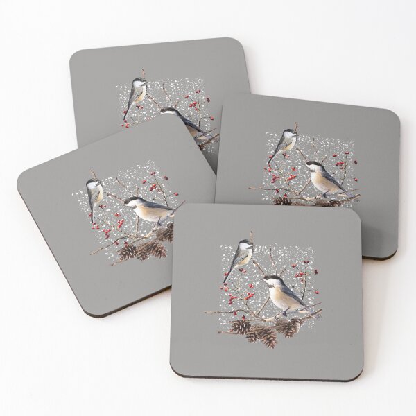 Item preview, Black-capped Chickadee, Tits, Winter Birds designed and sold by DerSenat.