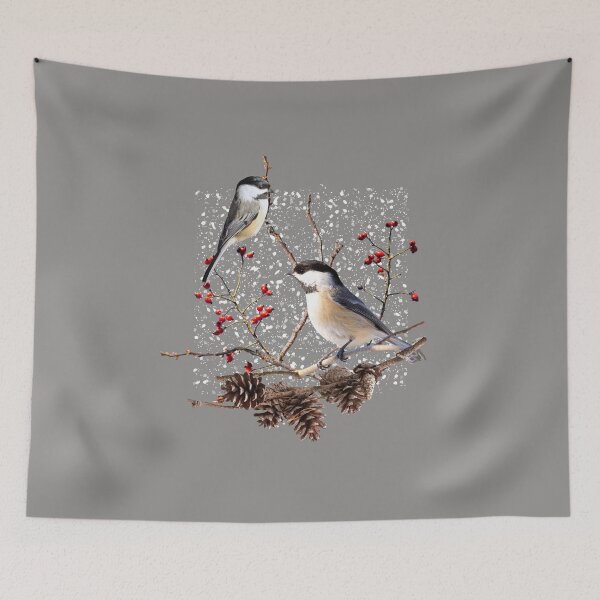 Item preview, Black-capped Chickadee, Tits, Winter Birds designed and sold by DerSenat.