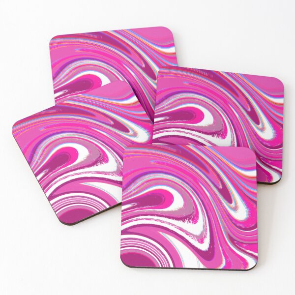 Item preview, Hot Pink, Purple, Baby Pink and White Marble Pattern Design designed and sold by theprintedclub.