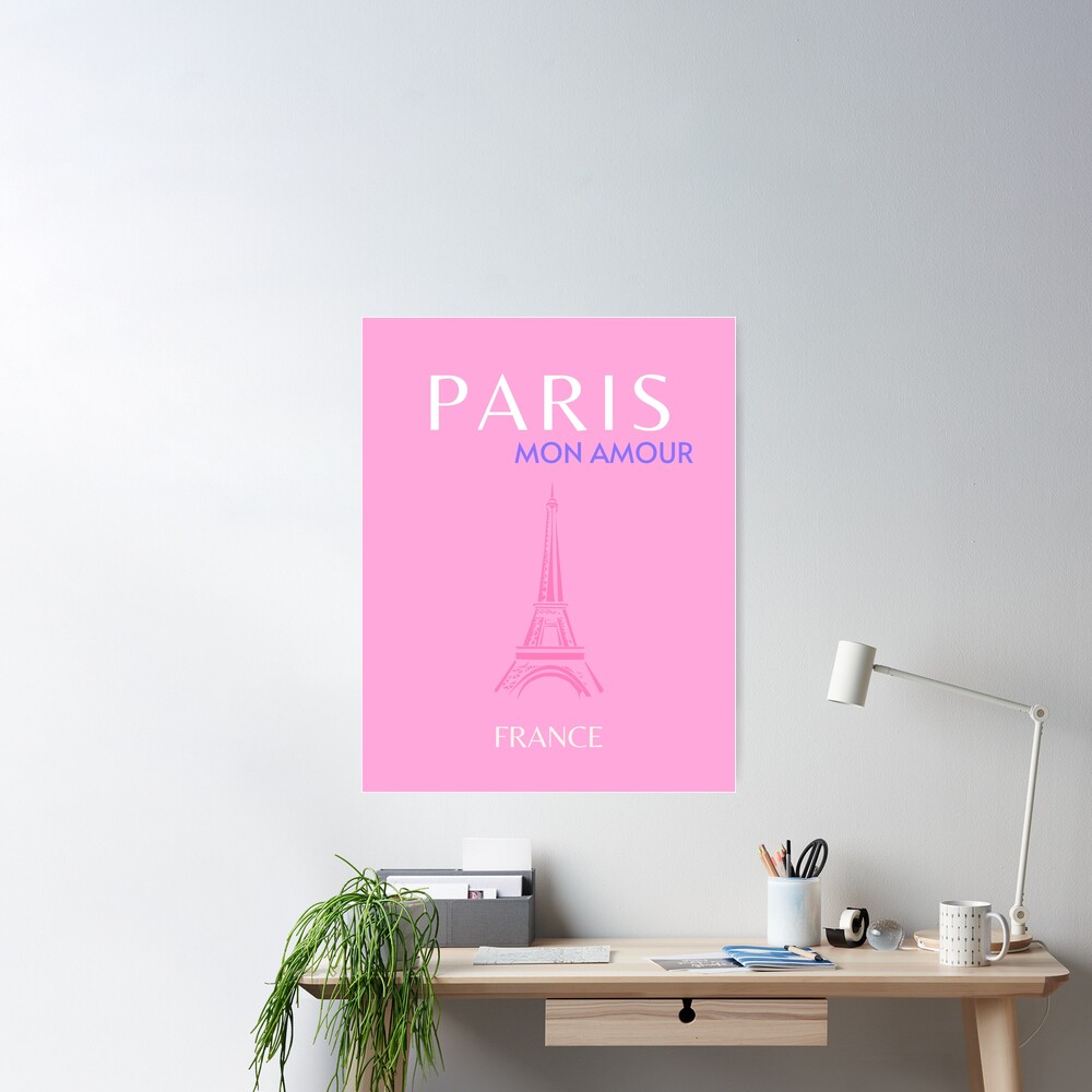 Canvas Poster Modern Art Lightpink Paris Eiffel Tower - Temu United Arab  Emirates