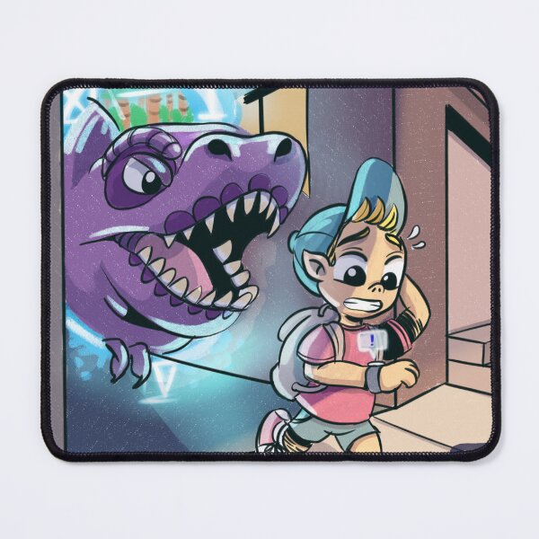 Item preview, Time Traveler Being Chased By A Dinosaur designed and sold by YazminCityArts.