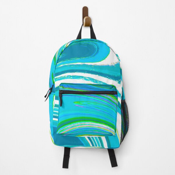 Item preview, Neon Blue, Turquoise Blue, Baby Blue and White Marble Pattern Design designed and sold by theprintedclub.