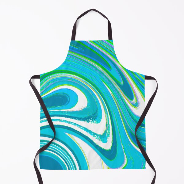 Item preview, Neon Blue, Turquoise Blue, Baby Blue and White Marble Pattern Design designed and sold by theprintedclub.