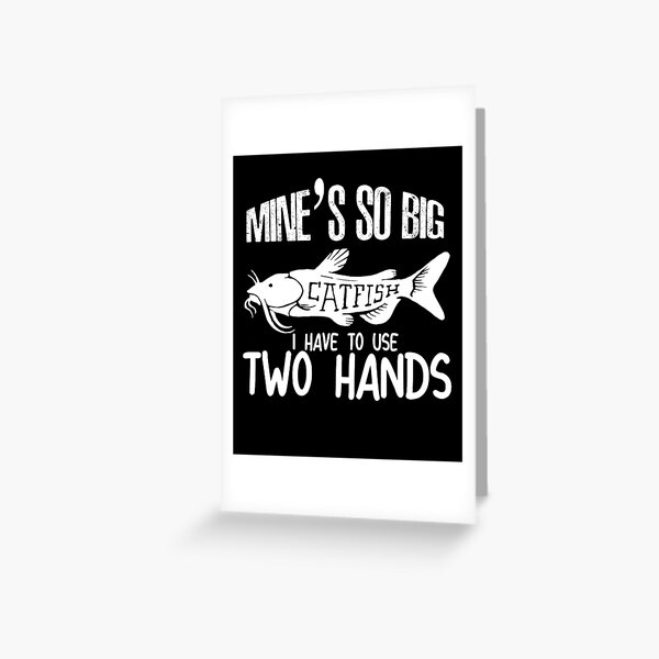 That Fish Was So Big, Funny Fishing Gift For Men Greeting Card