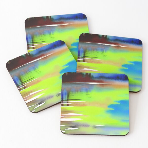 Item preview, watercolor lake designed and sold by OverAltruist.