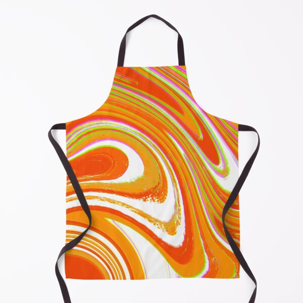 Item preview, Neon Orange, Green, Light Orange and White Marble Pattern Design designed and sold by theprintedclub.