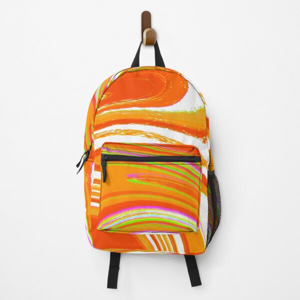 Item preview, Neon Orange, Green, Light Orange and White Marble Pattern Design designed and sold by theprintedclub.