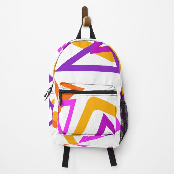 Item preview, Triángulos de mediados de siglo Rectángulos Diseño violeta, amarillo, naranja y rosa. designed and sold by Graphic-Color.