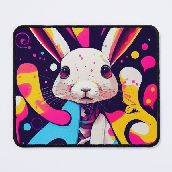 Item preview, Rabbit graffiti various colors designed and sold by keyd-studio.